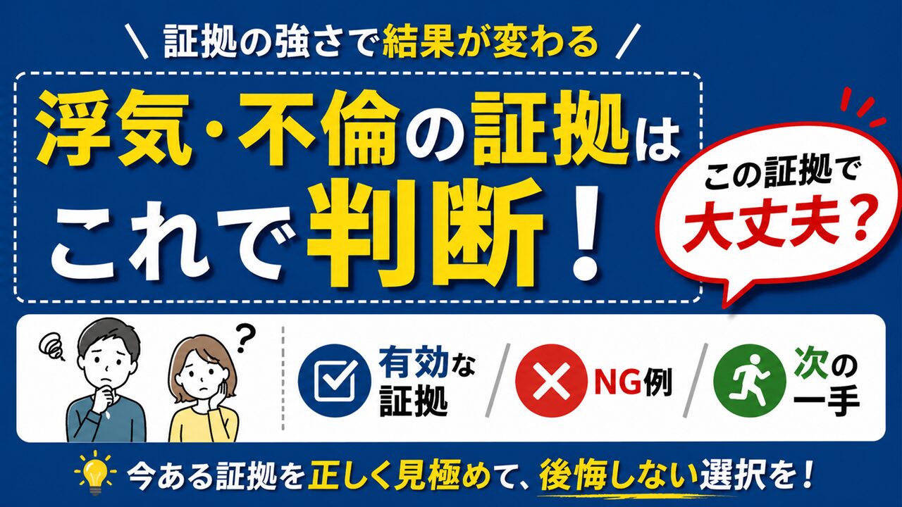 浮気・不倫の証拠の見つけ方